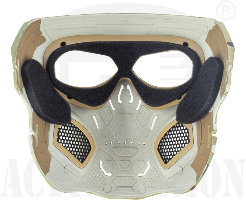 ACTIONUNION Airsoft Mask Full Face Skull Balaclava Face Mask Men Skeleton Mask Tactical Protective Paintball Mask Halloween Cosplay Costume - Image 3